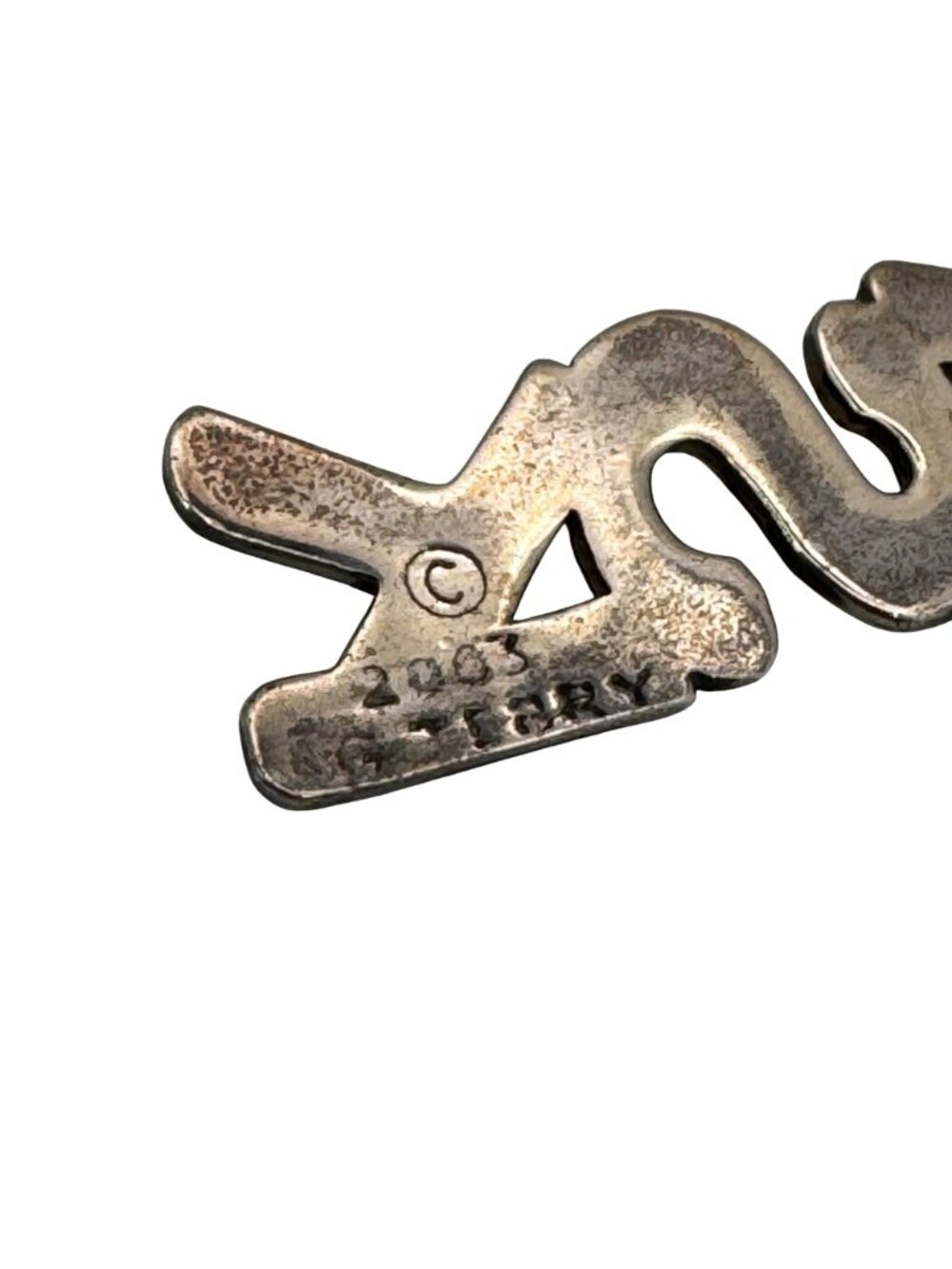 ASK Religious Pendant Charm Matthew 7:7 Silver Ton 2003 Christian Signed G Terry - Picture 6 of 11